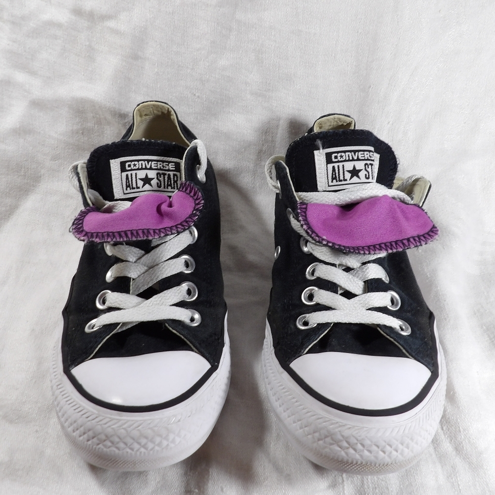 Converse double Tongue OX Black/Fuchsia sz.7